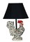 Diva At Home 13" Tucker Rooster Table Lamp with Black Fabric Shade